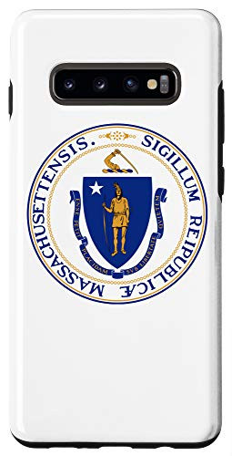 Galaxy S10- State of Massachusetts Seal Flag - I Love my Home Country Case