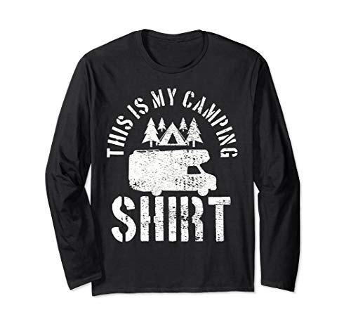 Camping Trailer Camper Van Mobile Home Caravan Motorhome Long Sleeve T-Shirt