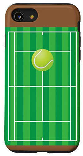 iPhone SE -2020- - 7 - 8 Tennis Court Ball Outdoor Fan Player Cool Sports Lover Gift Case