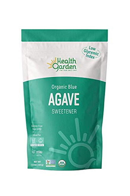 New Health Garden Blue Agave Sweetener Crystals - Organic - Non GMO - Low Glycemic - Kosher - Keto Friendly -12 oz x 2- New Health Garden Blue Agave Sweetener Crystals - Organic - Non GMO - Low Glycemic - Kosher - Keto Friendly -12 oz x 2-