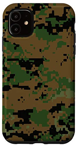 iPhone 11 Digital Woodland Camo - US Army Military Camouflage Case Case