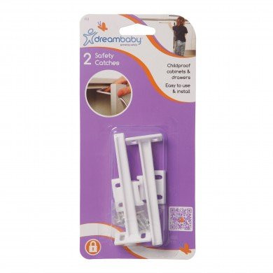 Dreambaby Cabinet Door / Drawer Safety Catches - 2 pack