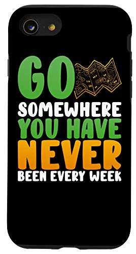 iPhone SE -2020- - 7 - 8 Go somewhere you have never been every week funny travel Case