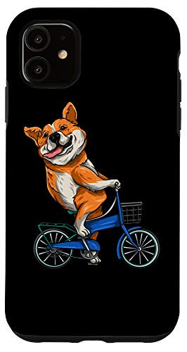 iPhone 11 Corgi Riding Bicycle - Magical and Cute Dog Bike Cyclist Case