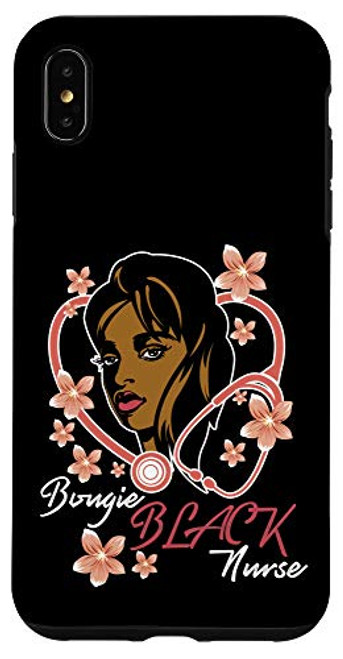 iPhone XS Max Bougie Black Nurse Floral Cool Black History Month Gift Case