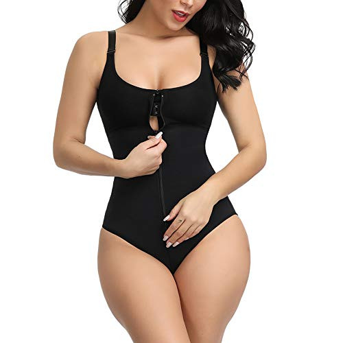 FeelinGirl Womens Shapewear Bodysuit Tummy Control Shapewear Seamless Waist Shaping Body Beige XL