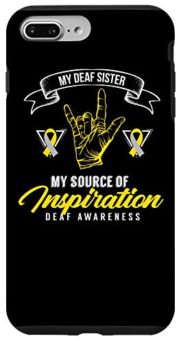 iPhone 7 Plus-8 Plus Deaf Awareness Sister Deafness Hearing Loss Warrior Case