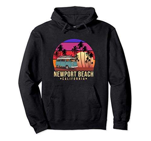 California Surf Newport Beach Vintage Van Surfer Pullover Hoodie California Surf Newport Beach Vintage Van Surfer Pullover Hoodie