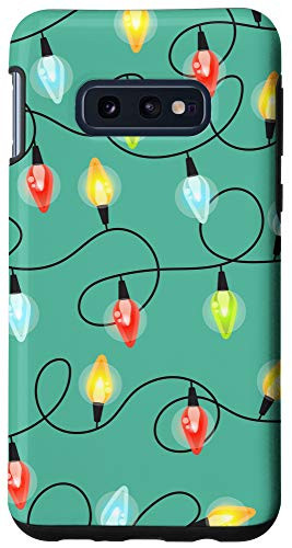 Galaxy S10e Cute Christmas String Lights Pattern X-Mas Gift Case