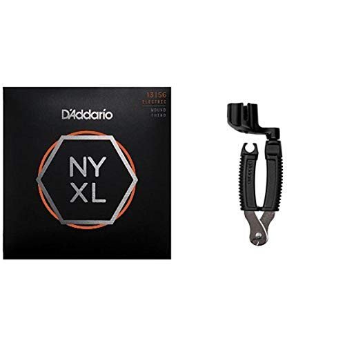 DAddario NYXL1356W Electric Guitar Strings  Medium Wound 3rd  13-56 and Pro-Winder String Cutter Bundle