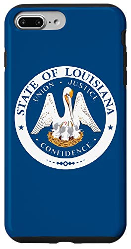 iPhone 7 Plus-8 Plus State of Louisiana Seal Flag - I Love my Home Country Case