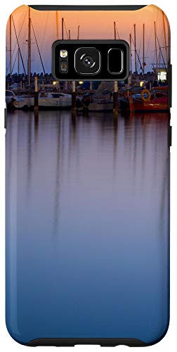 Galaxy S8- Sailing boats in marina at sunset Case