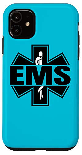 iPhone 11 EMS First Responder EMS Week Gift White Thin line EMS Case