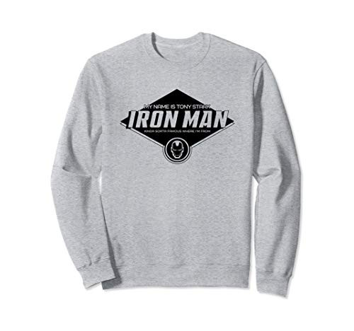 Marvel Iron Man My Name is Tony Stark Kinda Sorta Famous Sweatshirt