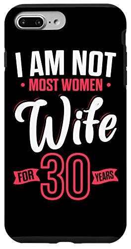 iPhone 7 Plus-8 Plus 30th 30 year Wedding Anniversary Gift Courting Husband Wife Case