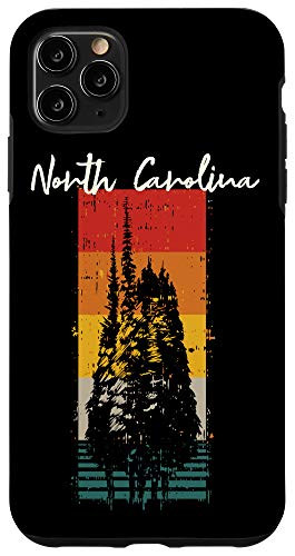 iPhone 11 Pro Max North Carolina Vintage Outdoors Sunset Souvenir Case