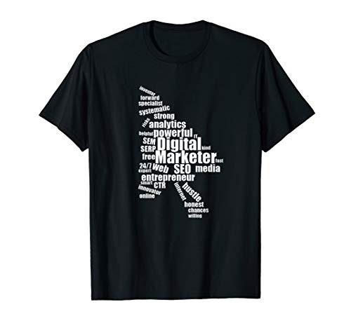 Wordcloud Digital Marketing Digital Marketer T-Shirt