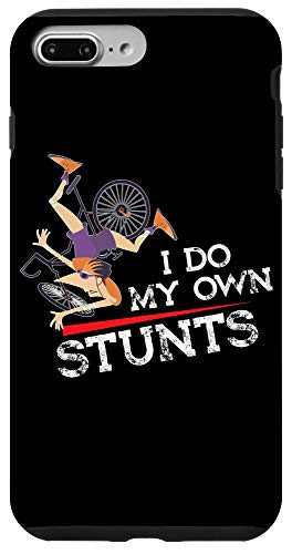 iPhone 7 Plus-8 Plus I Do My Own Stunts - Bike Cycling - Funny Cyclist Stuntman Case