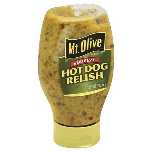Mt- Olive Hot Dog Relish Squeeze Bottle 10 oz -Pack of 3-