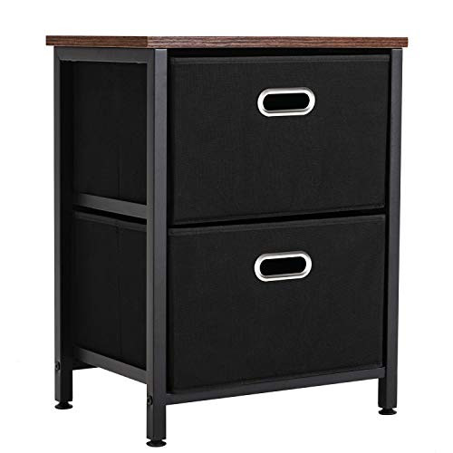 2 Drawer Dresser  Dresser Drawer Organizers  Dresser Storage Tower Nightstand Organizer Unit for Bedroom Dorm Room Hallway  Entryway  Closets Easy Pul