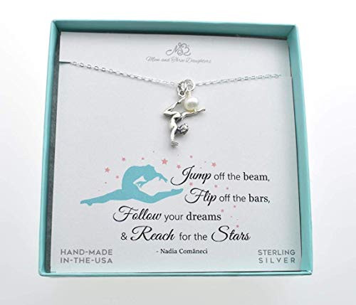 Girls Teens Womans Sterling Gymnast Charm Pendant on an 18 Inch Sterling Silver Cable Chain- Gymnast Necklace Gymnast Charm Girls Teens Womans Sterling Gymnast Charm Pendant on an 18 Inch Sterling Silver Cable Chain- Gymnast Necklace Gymnast Charm