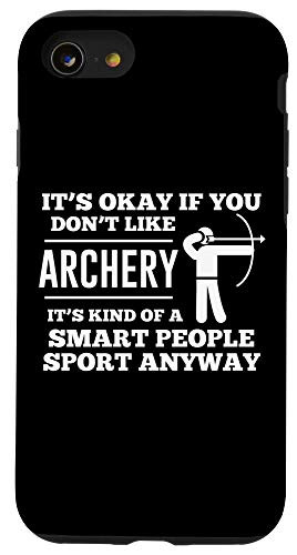 iPhone SE -2020- - 7 - 8 Funny Archery Smart People Favors Trophy Decal Outdoor Sport Case