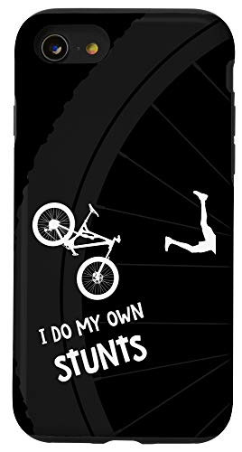 iPhone SE -2020- - 7 - 8 I Do My Own Stunts Mountain Bike - Funny MTB Case