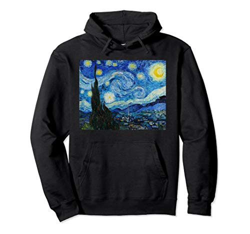 Van Gogh Starry Night Fine Art Painting Impressionism Art Pullover Hoodie