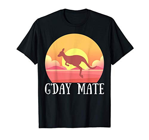 Funny Kangaroo Australian Symbol - Australia - GDay Mate T-Shirt Funny Kangaroo Australian Symbol - Australia - GDay Mate T-Shirt