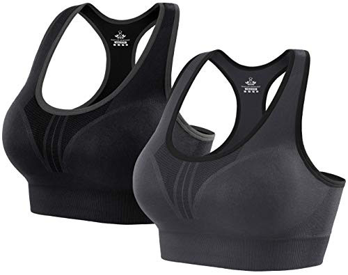 Heathyoga High Impact Sports Bras for Women Padded Sports Bras for Women Workout Bra Racerback Sports Bras Yoga Bras