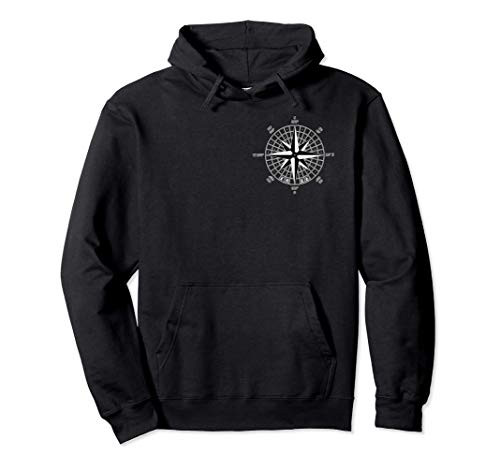 Compass car camping boat dream steering vacation pattern Pullover Hoodie