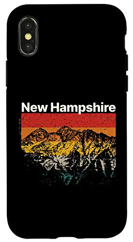 iPhone X-XS New Hampshire Vintage Mountain Outdoors Hiking Souvenir Case