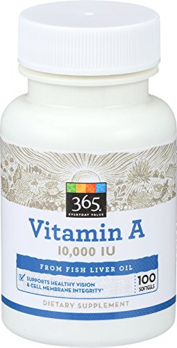 365 Everyday Value, Vitamin A 10,000 IU, 100 ct