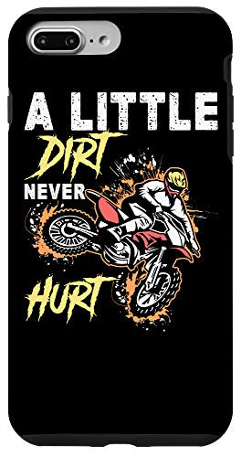 iPhone 7 Plus-8 Plus Funny Dirt Bike Motocross Off Road Biker Gift A Little Dirt Case