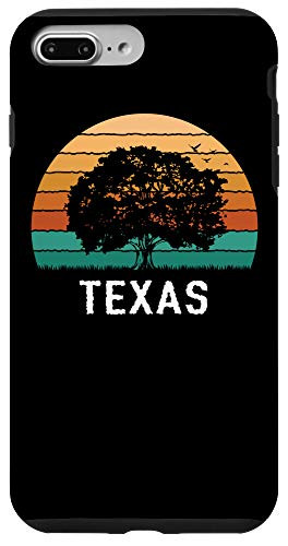 iPhone 7 Plus-8 Plus Texas Vintage Outdoors Tree Sunsent Souvenir Case