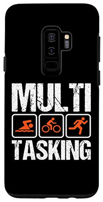 Galaxy S9- Multi Tasking Swim Bike Run Funny Triathlon Phone Case Galaxy S9- Multi Tasking Swim Bike Run Funny Triathlon Phone Case