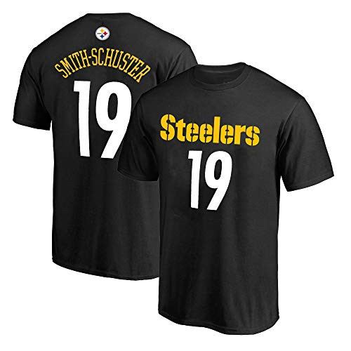 NFL Youth 8-20 Team Color Polyester Performance Mainliner Player Name and Number Jersey T-Shirt -Large 14-16 Juju Smith-Schuster Pittsburgh Steelers NFL Youth 8-20 Team Color Polyester Performance Mainliner Player Name and Number Jersey T-Shirt -Large 14-16 Juju Smith-Schuster Pittsburgh Steelers