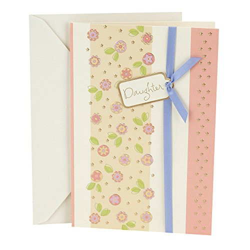 Hallmark Birthday Greeting Card to Daughter (Floral Pattern)