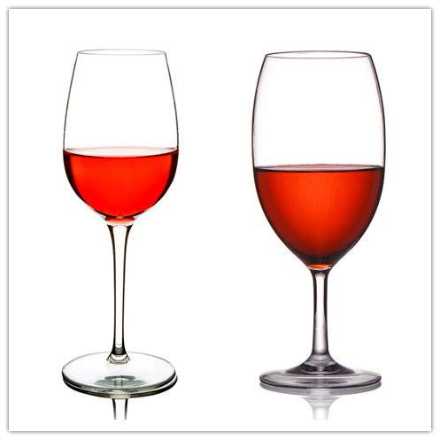 MICHLEY Unbreakable Red Wine Glasses  Tritan Plastic Shatterproof Wine Goblets 12-5 oz 20oz  Set of 4