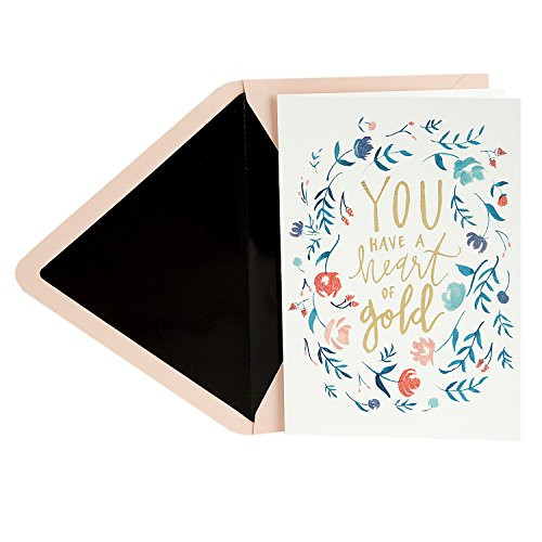 Hallmark Signature Thank You Greeting Card (Heart of Gold Floral Wreath) Hallmark Signature Thank You Greeting Card (Heart of Gold Floral Wreath)