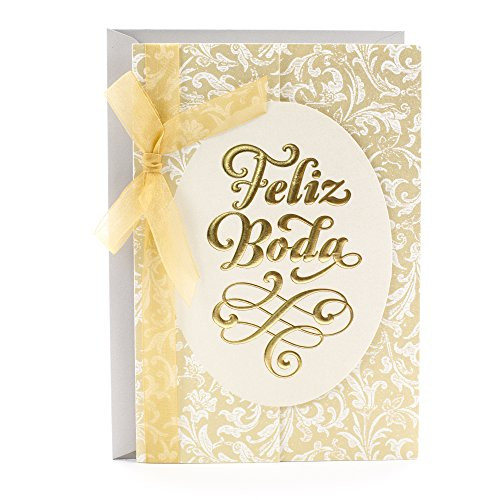Hallmark Vida Spanish Wedding Greeting Card (Feliz Boda)