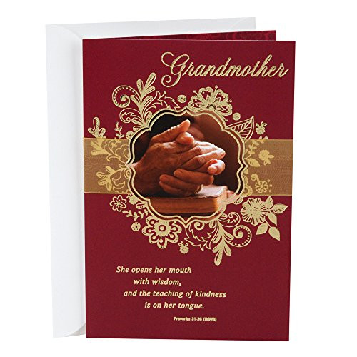 Hallmark Religious Mahogany Mother's Day Greeting Card for Grandmother (Woman of God) Hallmark Religious Mahogany Mother's Day Greeting Card for Grandmother (Woman of God)