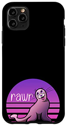 iPhone 11 Pro Max Funny Seal Animal Sea Lion Rawr Ocean Nautical Sea Creatures Case
