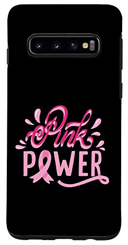 Galaxy S10 Cute power pink ribbon Breast cancer awareness month Case