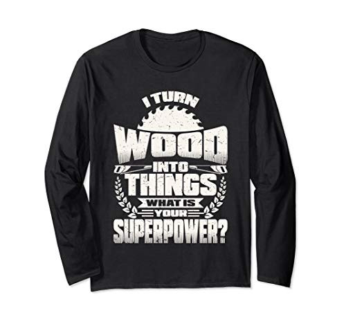 Awesome Woodworking Gift Product Carpenter Wood Working Long Sleeve T-Shirt