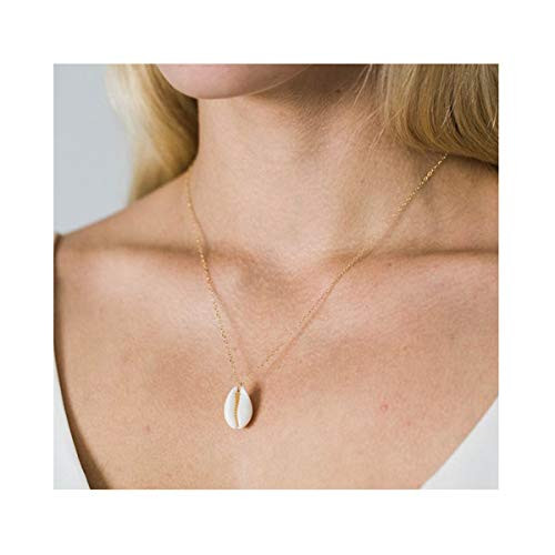 CanB Seashell Necklace Muschel Necklace Shell Necklace Gold Cowrie Necklace Silver Cowrie Necklace Cowrie Necklace -Gold-