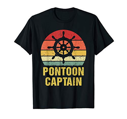 Pontoon Captain TShirt Funny Pontoon Boat Accessories Gift T-Shirt
