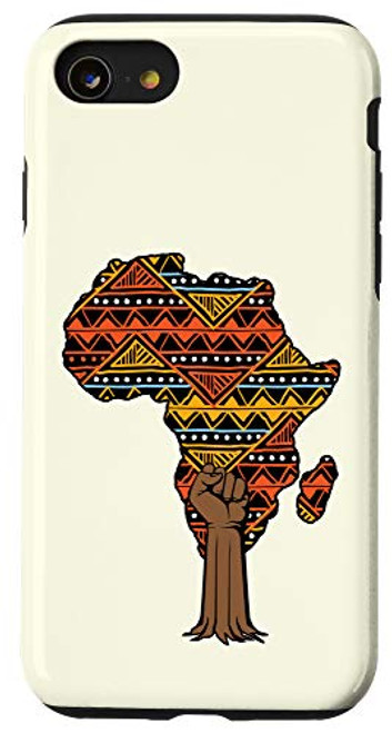 iPhone SE -2020- - 7 - 8 African Fist Tree Kente Map Cool Black History Month Gift Case iPhone SE -2020- - 7 - 8 African Fist Tree Kente Map Cool Black History Month Gift Case