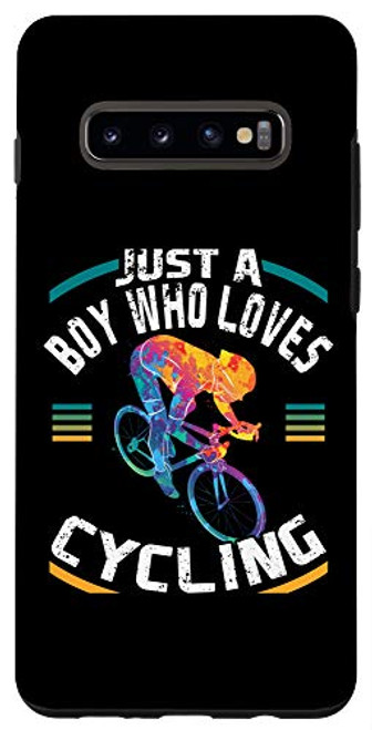 Galaxy S10- Just A Boy Who Loves Cycling Racing Bike Cyclist Cycling Case Galaxy S10- Just A Boy Who Loves Cycling Racing Bike Cyclist Cycling Case