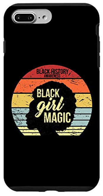 iPhone 7 Plus-8 Plus Black Girl Magic Awareness Retro Black History Month Gift Case